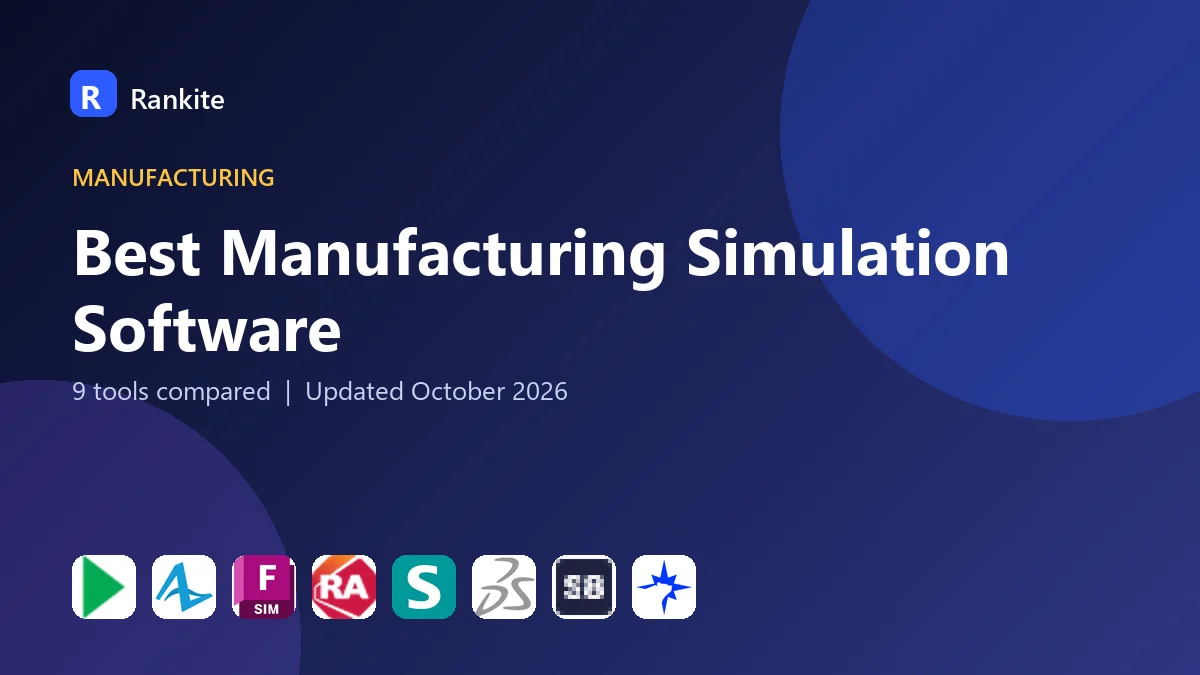 Best Manufacturing Simulation Software in 2026: 9 Tools Compared