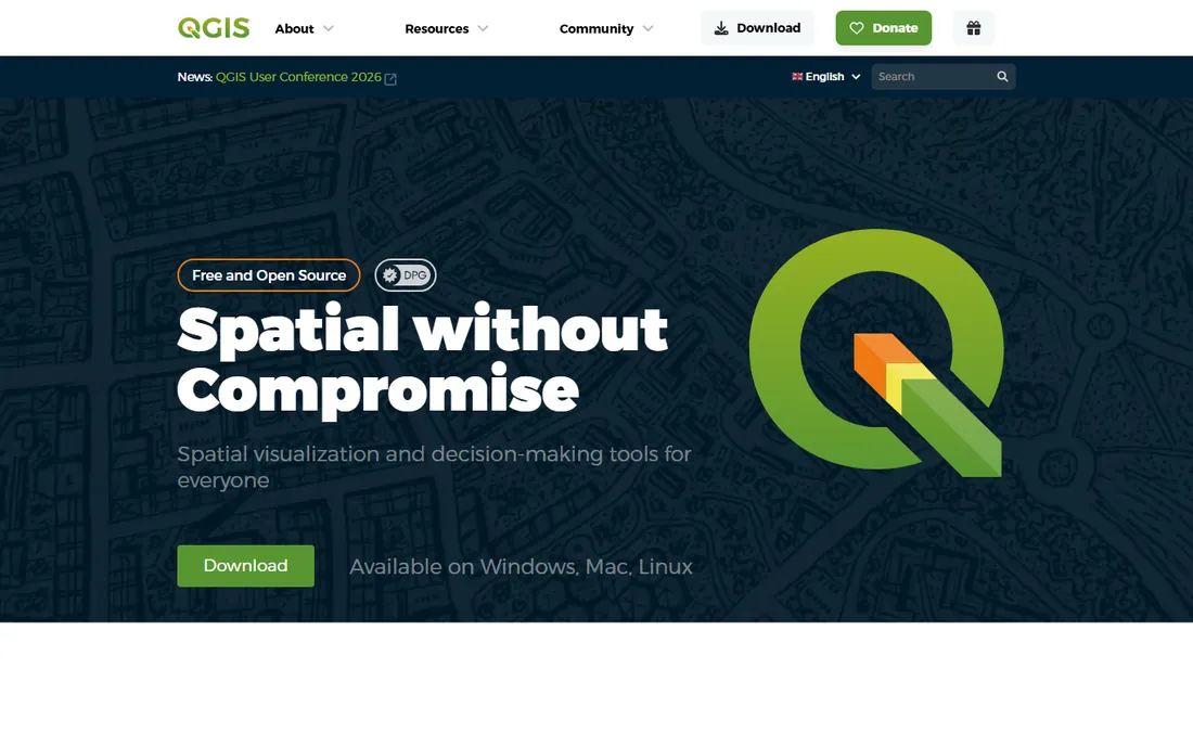 QGIS homepage