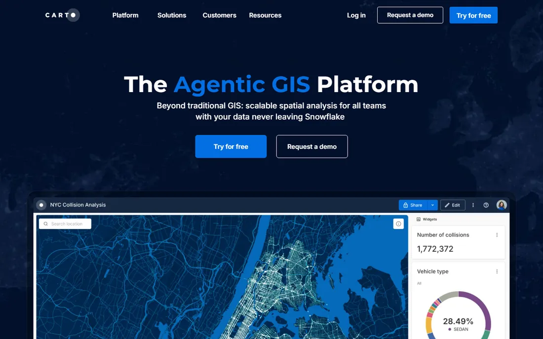 CARTO homepage