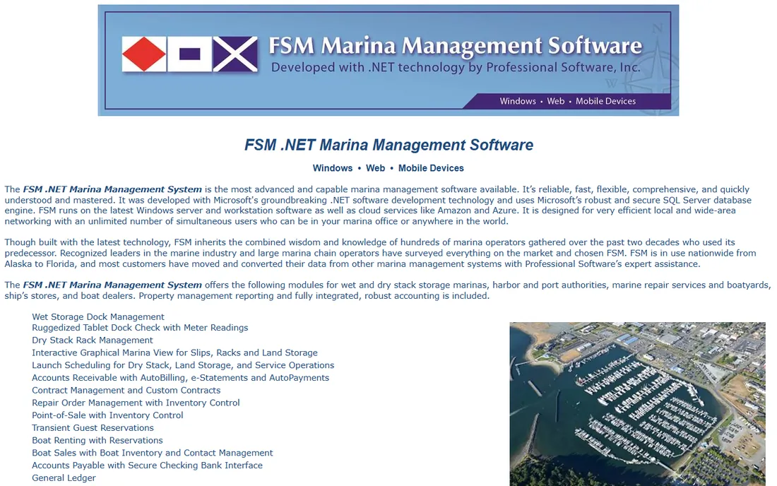 FSM Marina Management homepage