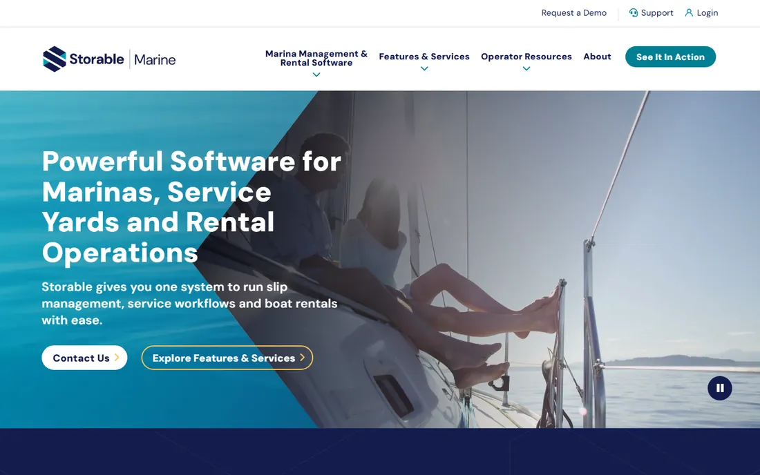 Storable Marine homepage