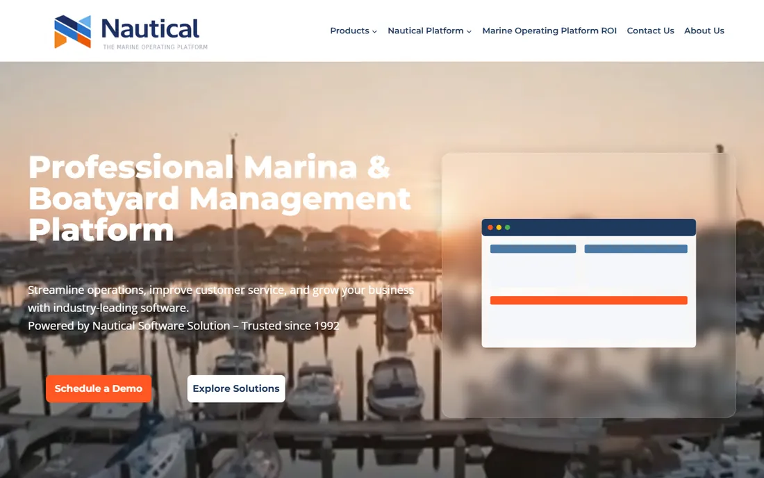 The Marina Program homepage