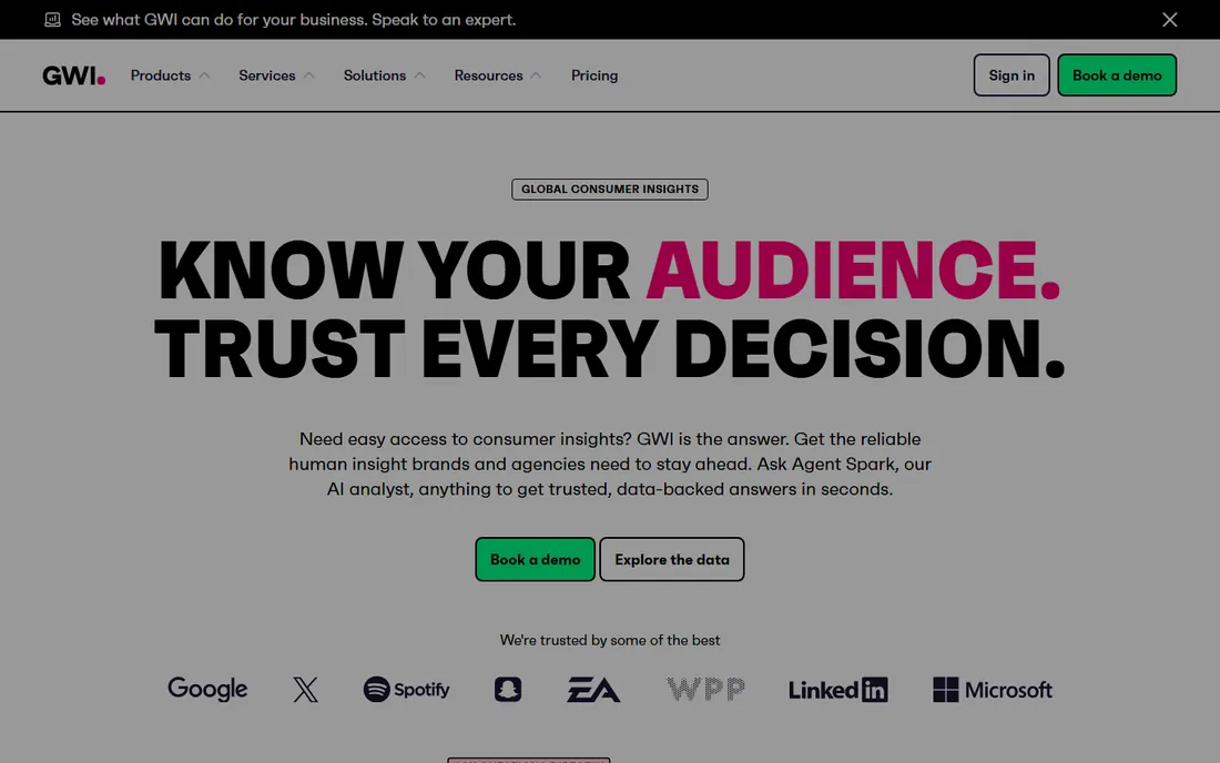 GWI homepage