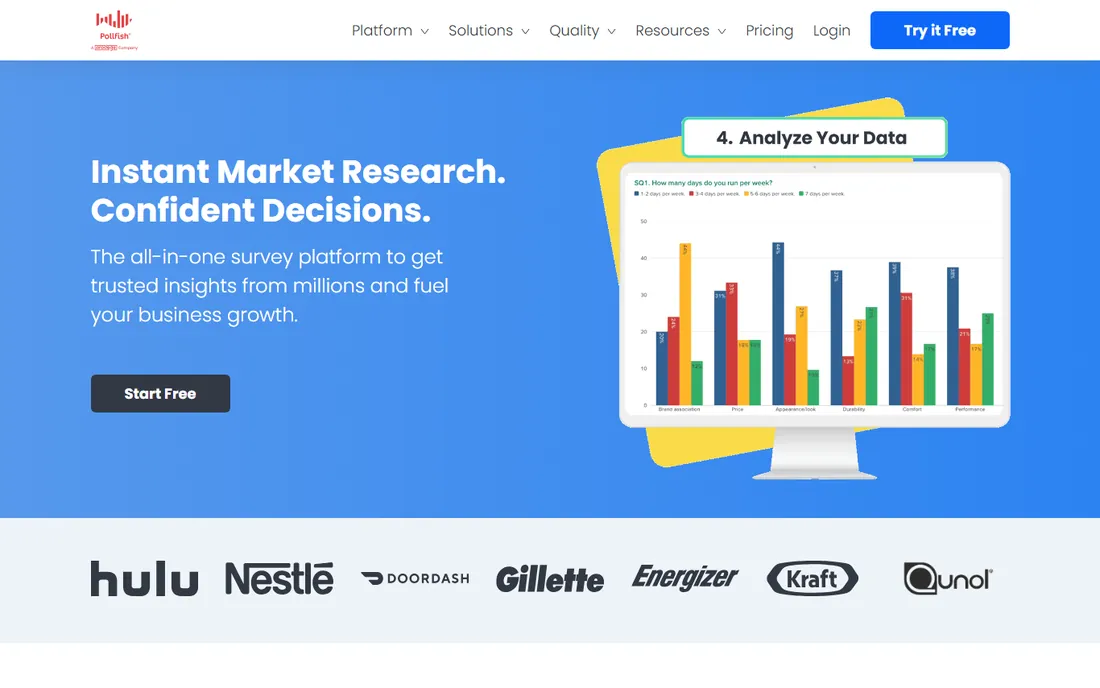 Pollfish homepage