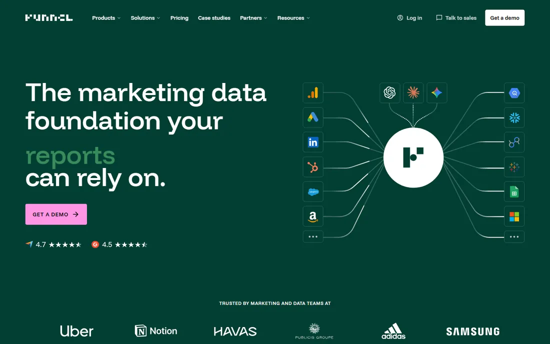Funnel homepage