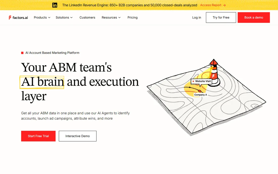 Factors.ai homepage