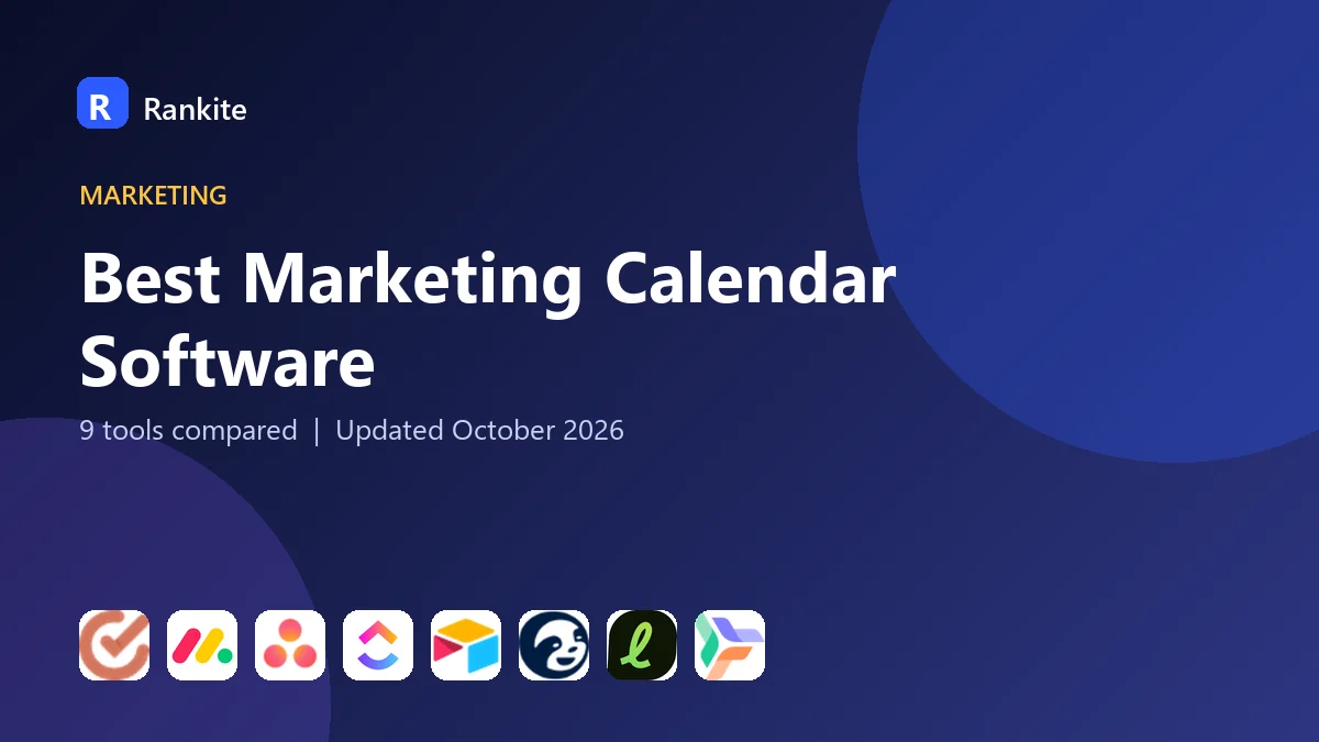 Best Marketing Calendar Software in 2026: 9 Tools Compared