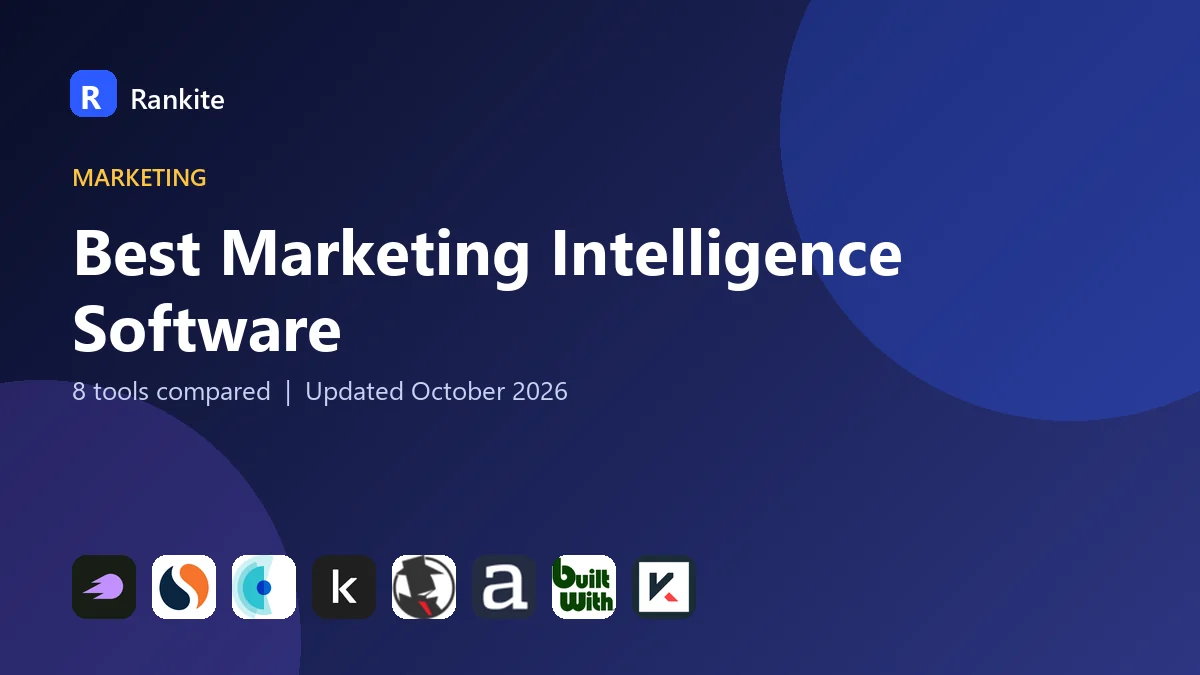 Best Marketing Intelligence Software in 2026: 8 Tools Compared