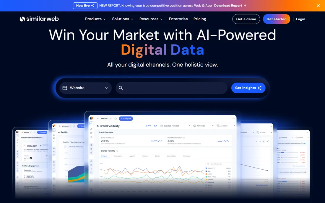 Similarweb homepage
