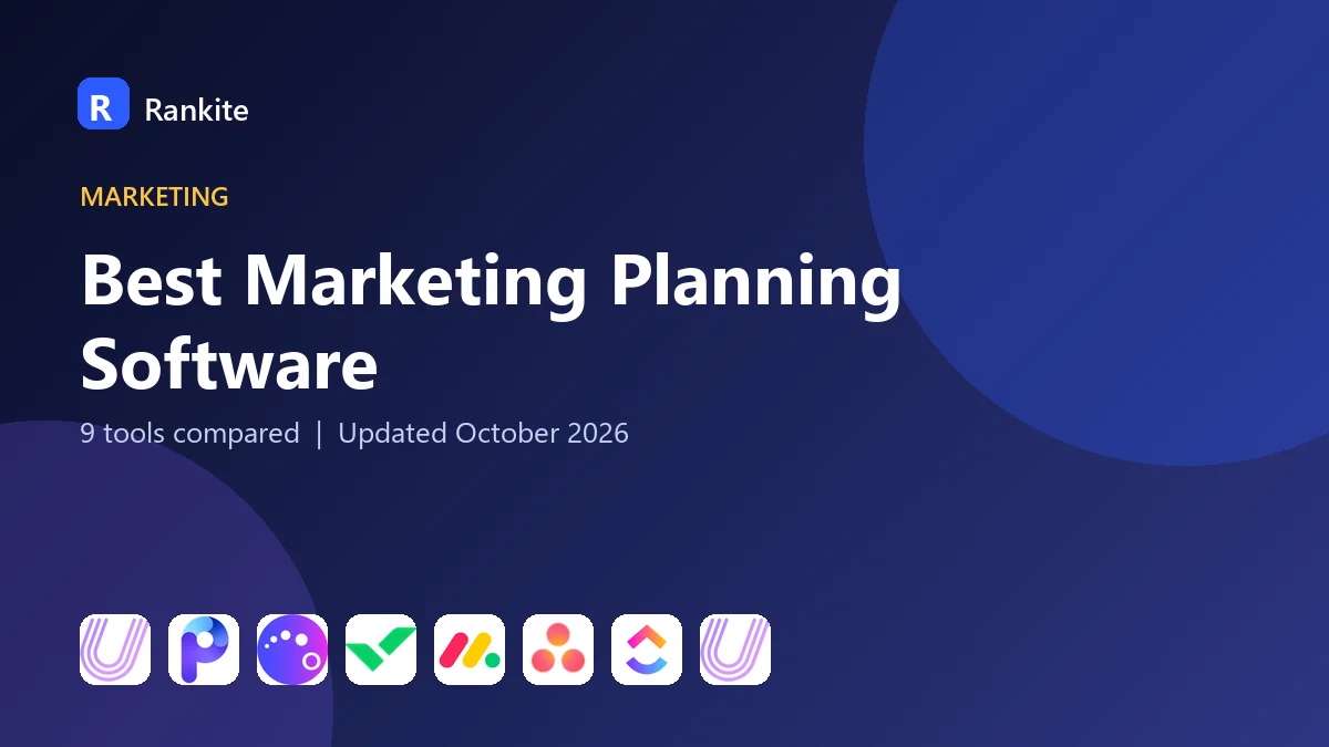 Best Marketing Planning Software in 2026: 9 Tools Compared