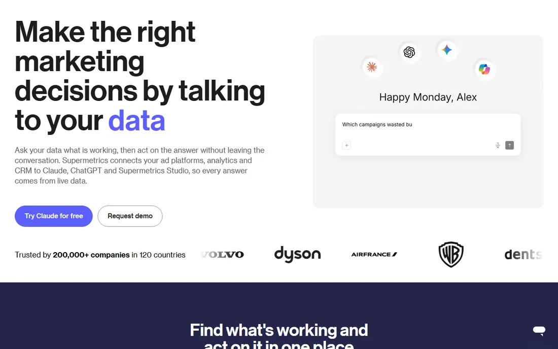 Supermetrics homepage