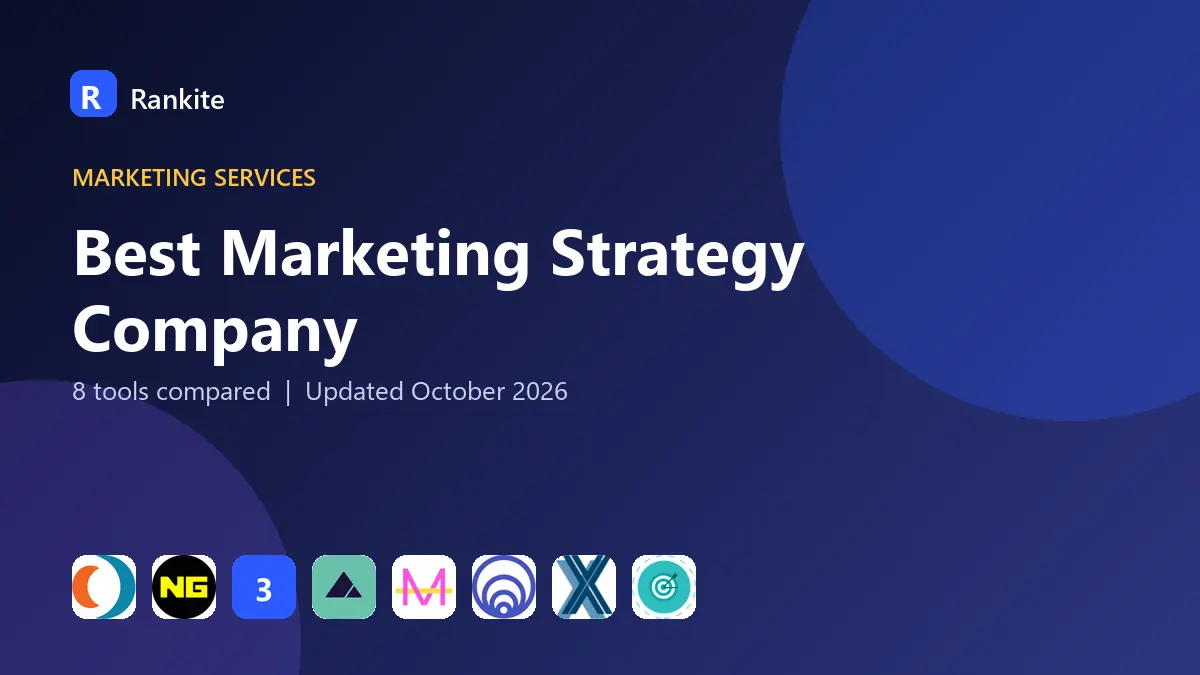 Best Marketing Strategy Company in 2026: 8 Companies Compared