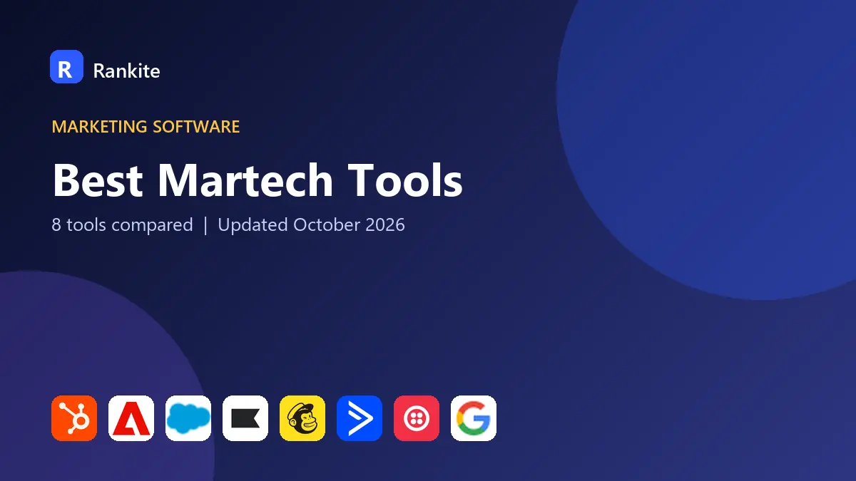 Best Martech Tools in 2026: 8 Tools Compared