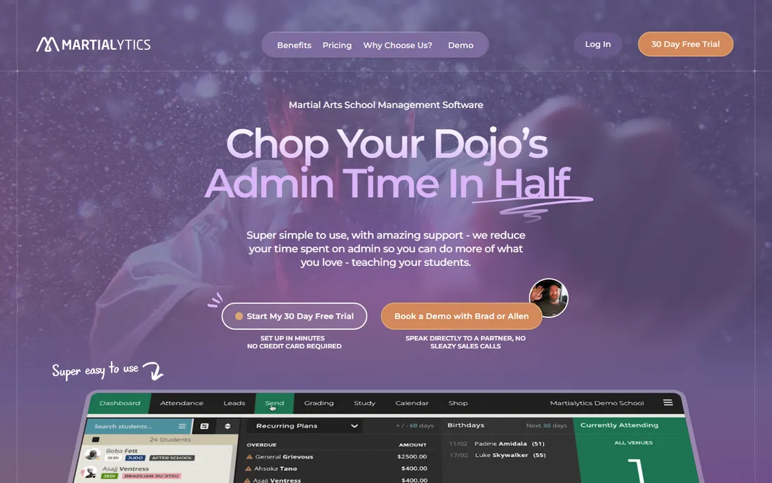 Martialytics homepage