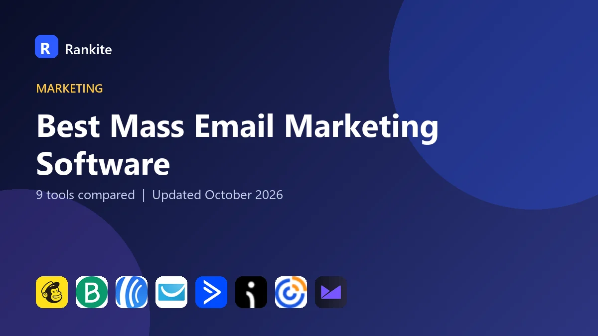 Best Mass Email Marketing Software in 2026: 9 Tools Compared