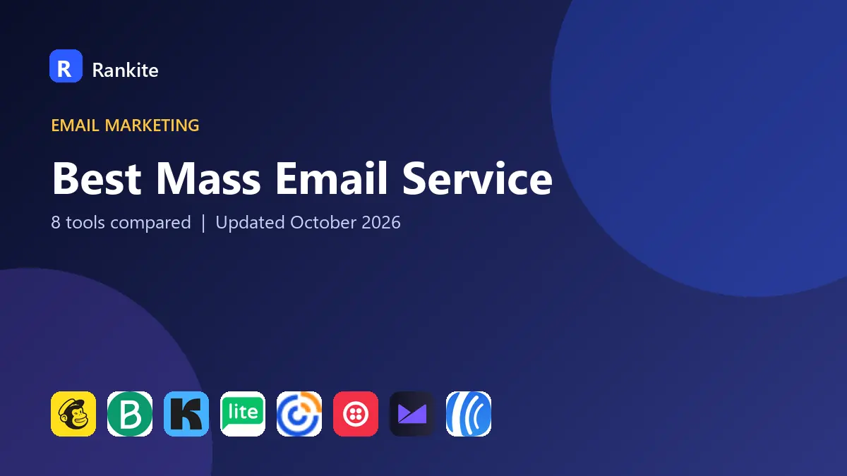 Best Mass Email Service in 2026: 8 Tools Compared