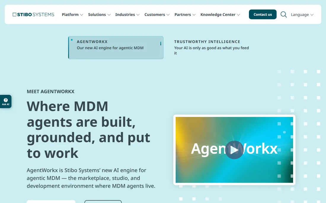 Stibo Systems STEP homepage