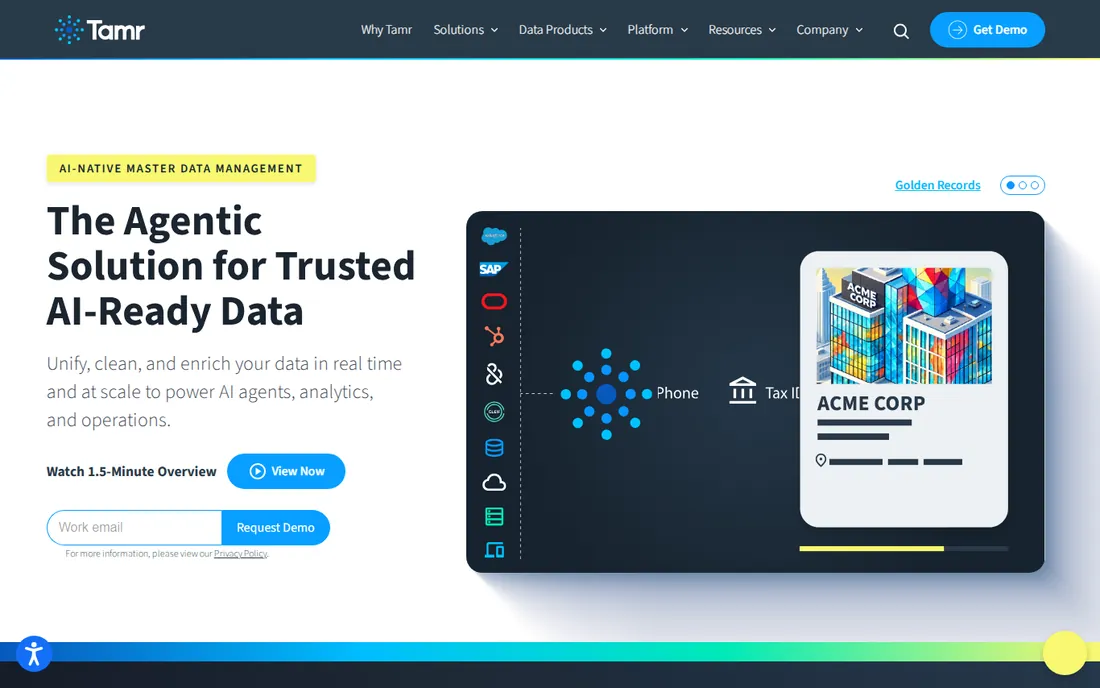 Tamr homepage