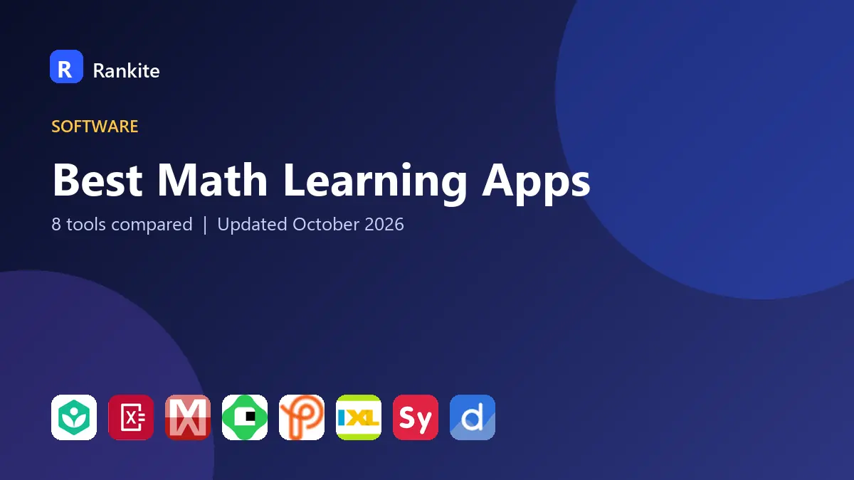 Best Math Learning Apps in 2026: 8 Apps Compared