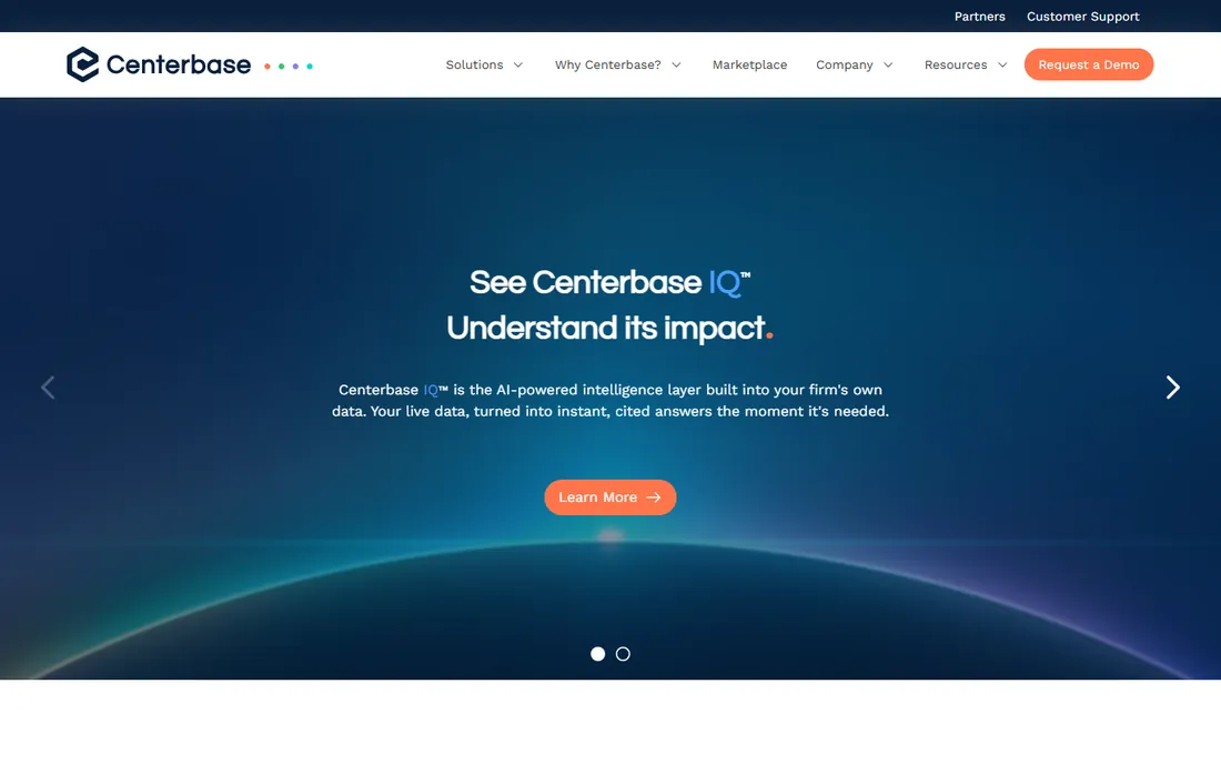 Centerbase homepage