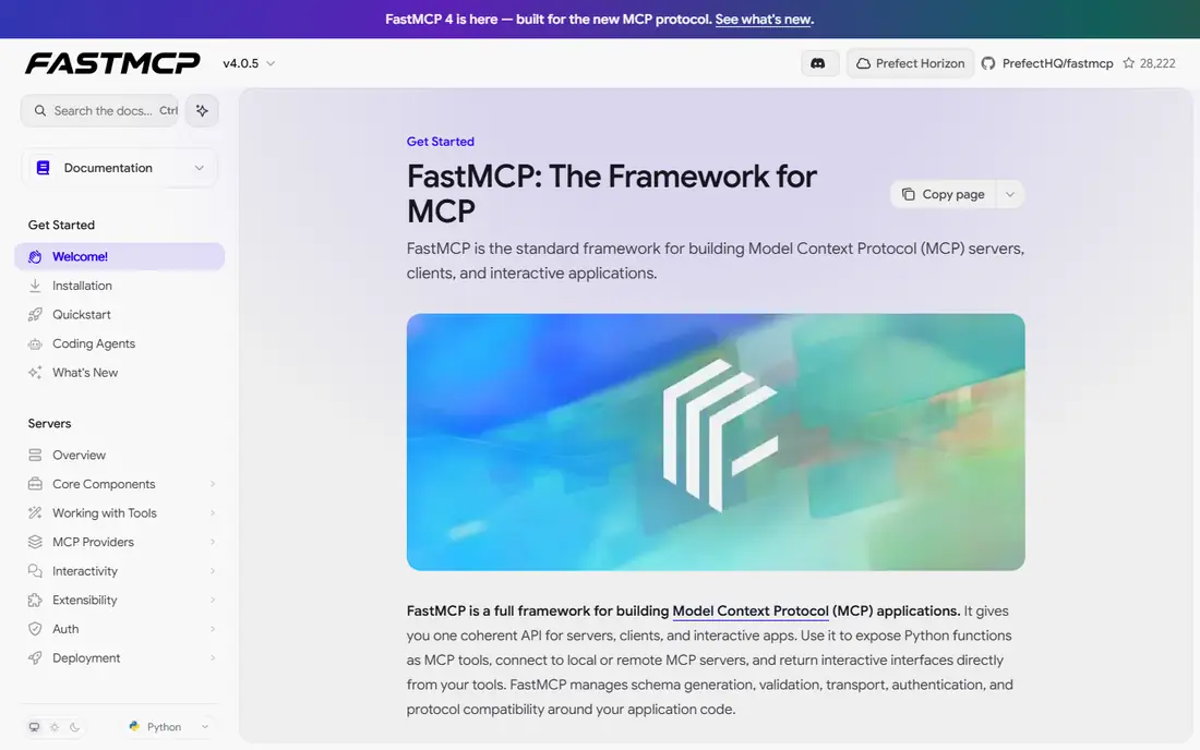 FastMCP homepage