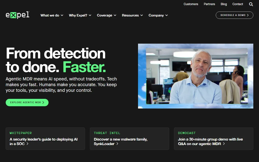Expel homepage