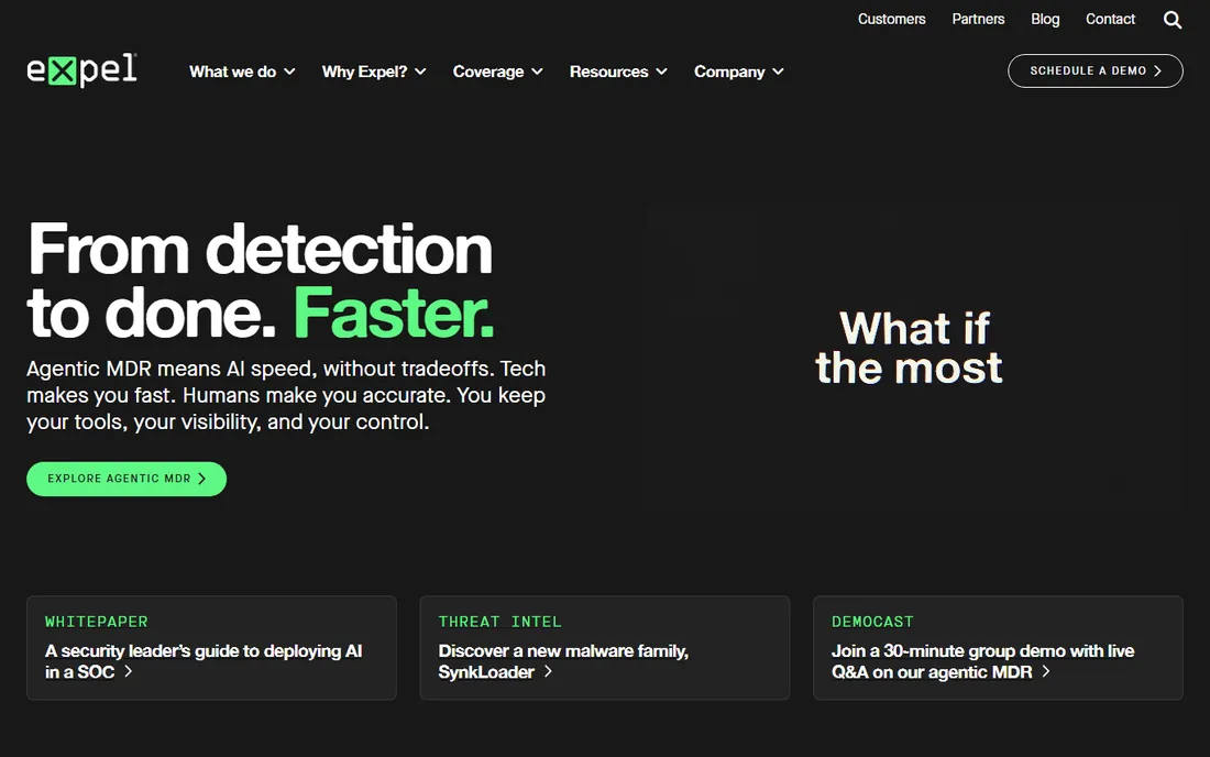 Expel homepage