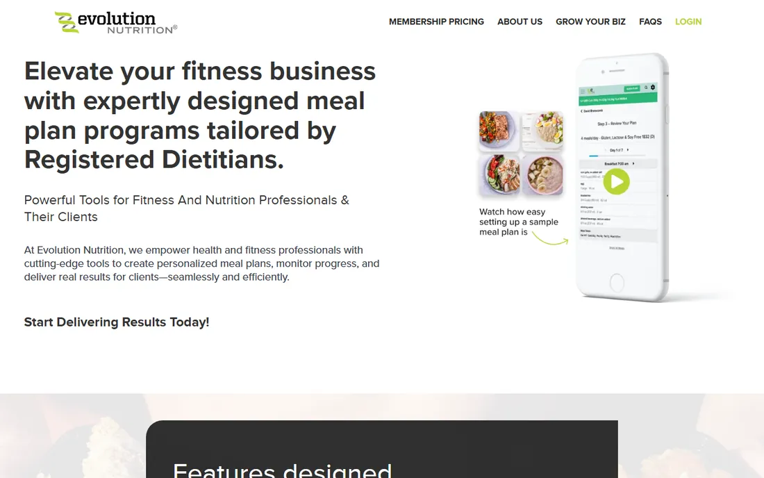Evolution Nutrition homepage