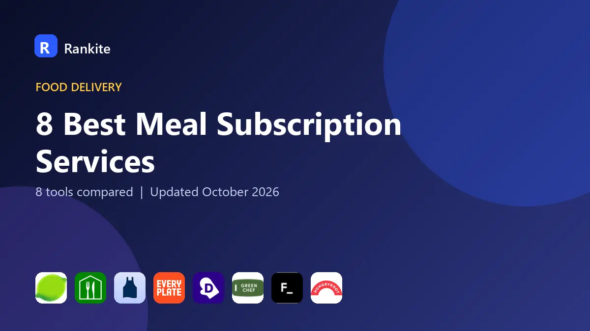 8 Best Meal Subscription Services in 2026: 8 Tools Compared