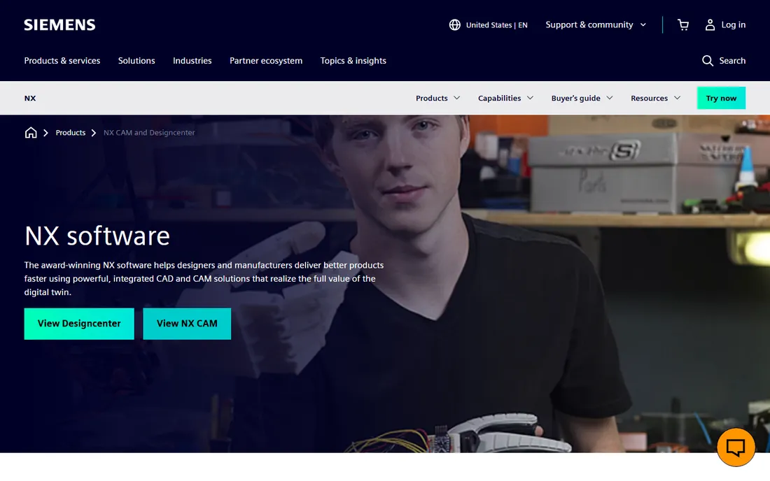 Siemens NX homepage