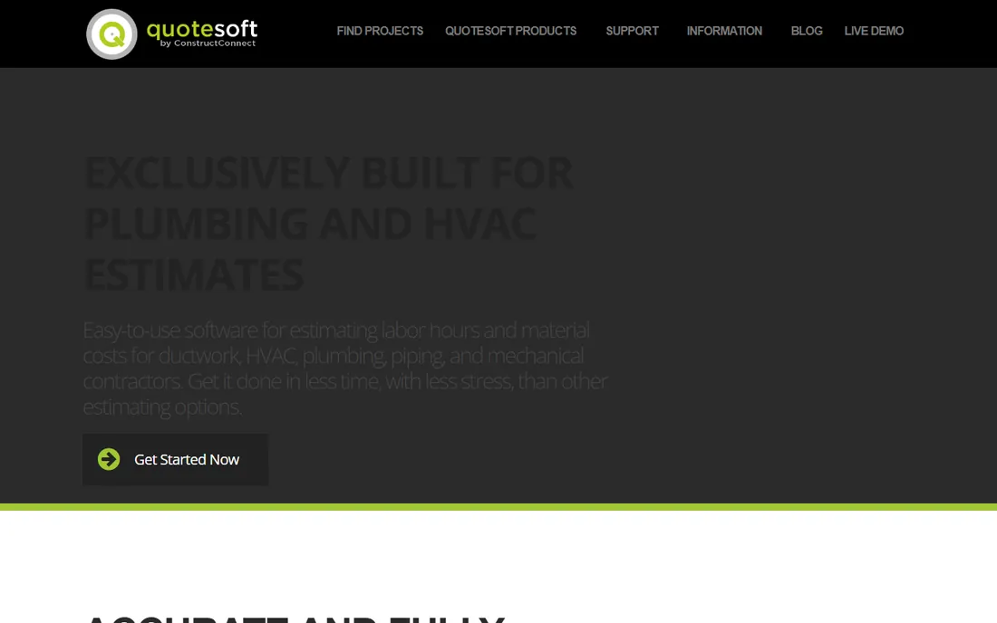 QuoteSoft homepage