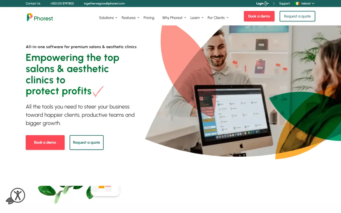 Phorest homepage