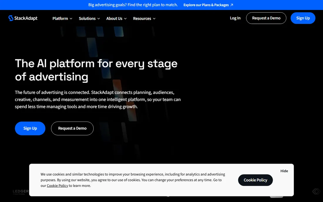 StackAdapt homepage