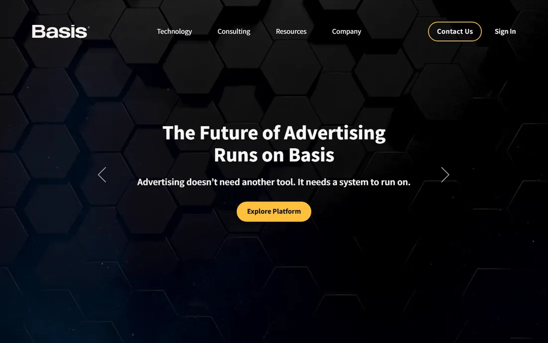 Basis Technologies homepage