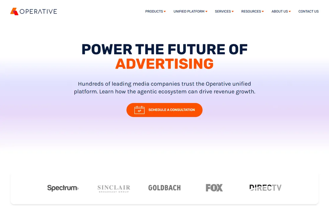 Operative homepage