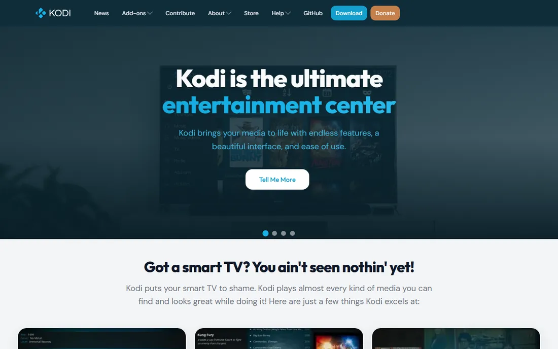 Kodi homepage