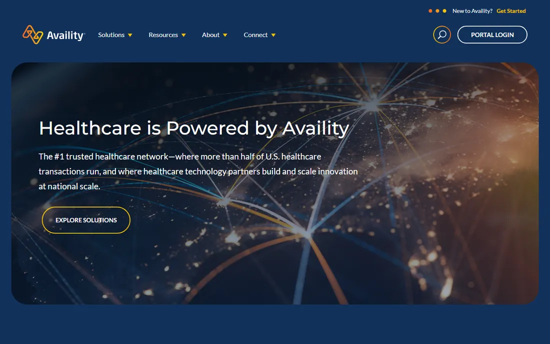 Availity homepage