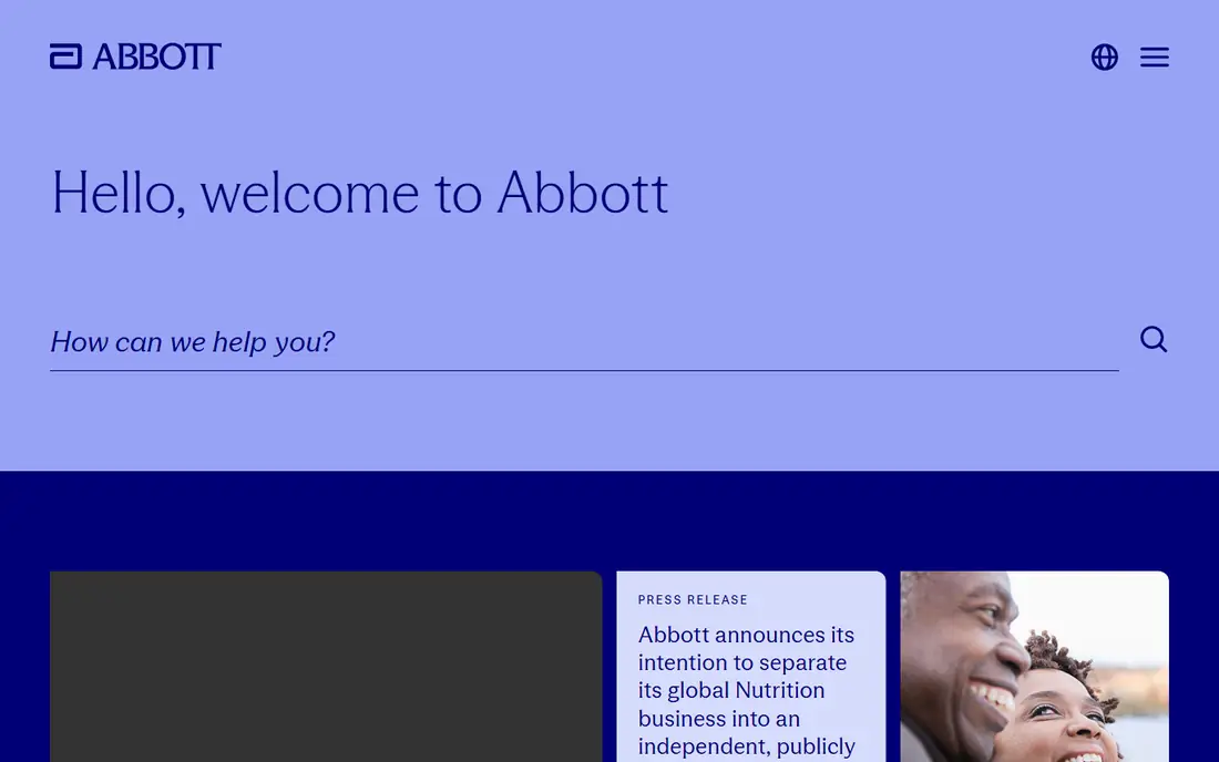 Abbott homepage