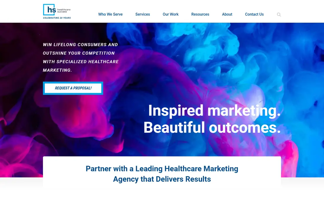 Healthcare Success homepage
