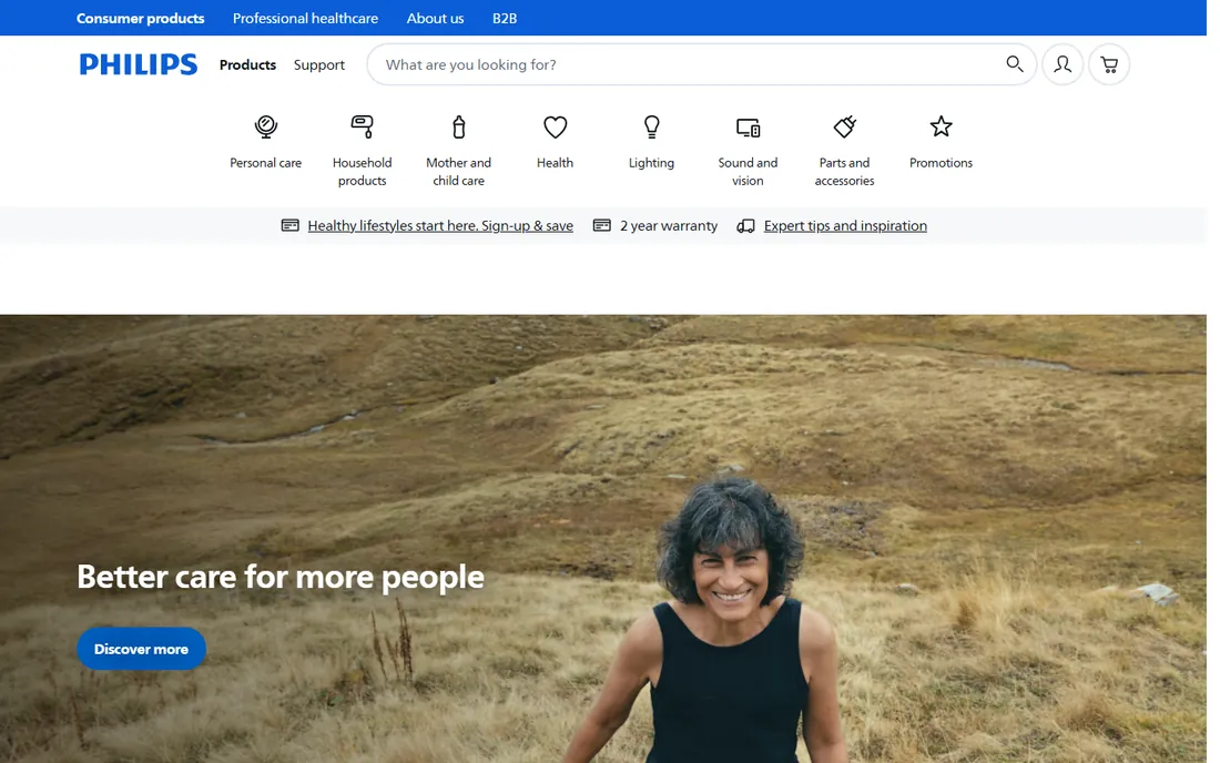 Philips SpeechLive homepage