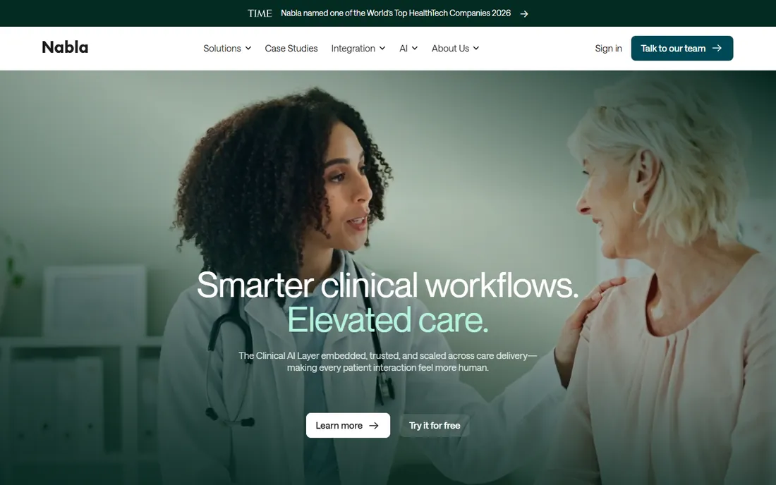 Nabla homepage
