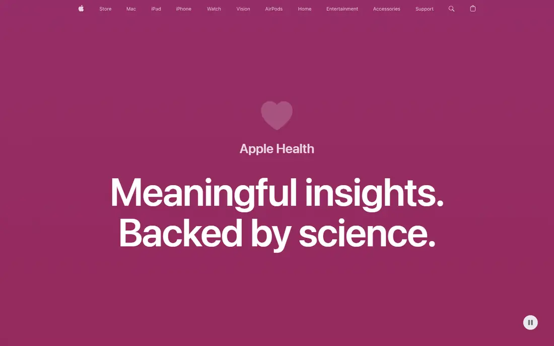 Apple Health Medications homepage