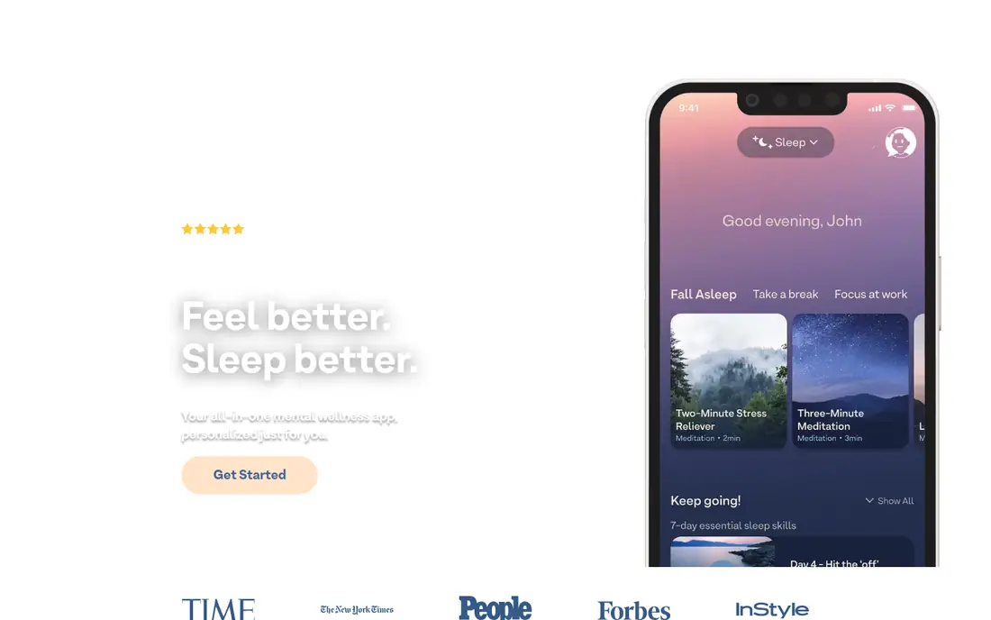 Breethe homepage