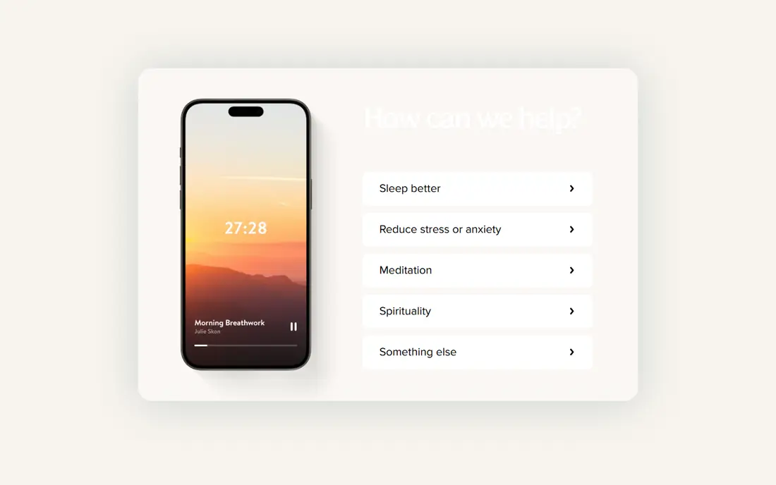 Insight Timer homepage
