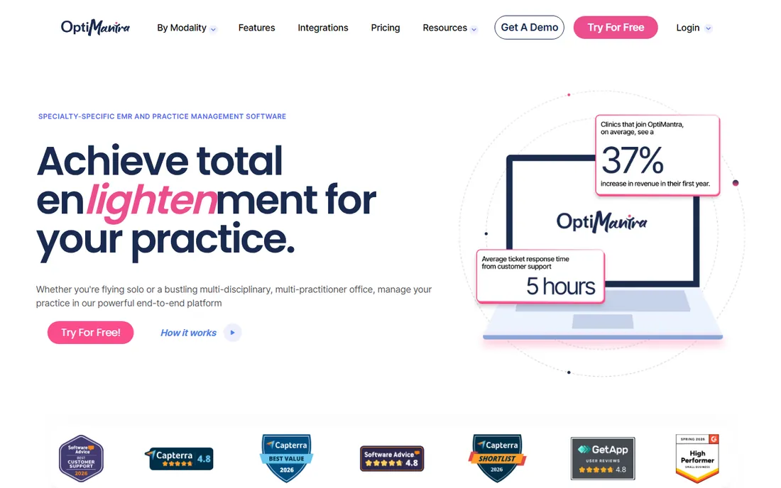 OptiMantra homepage