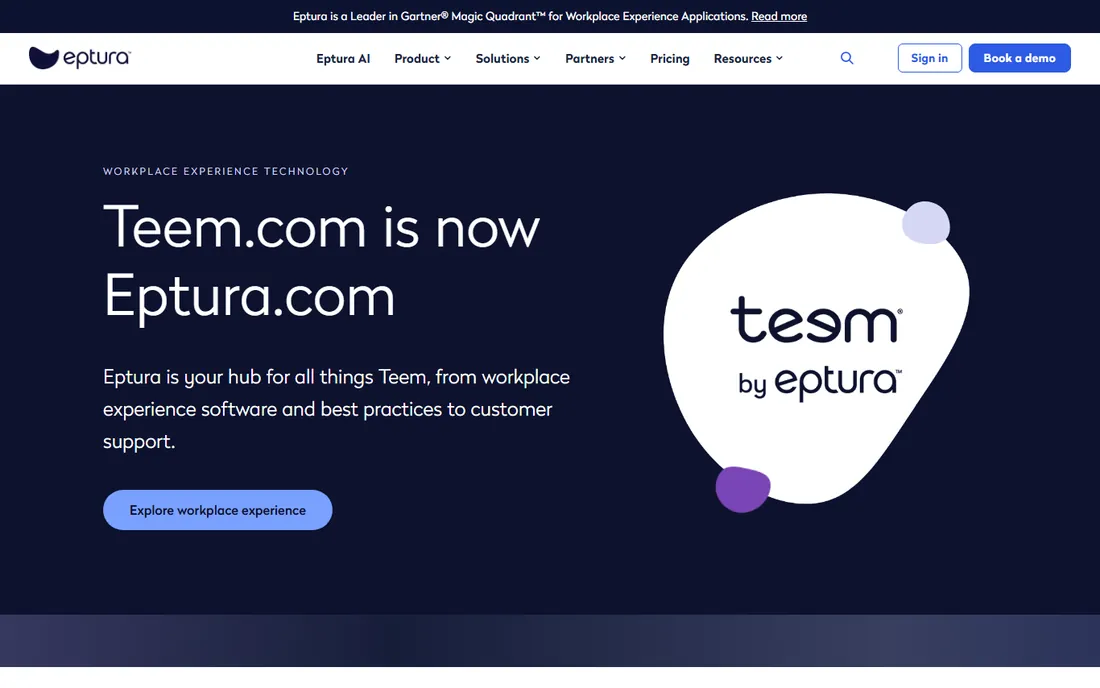 Teem homepage