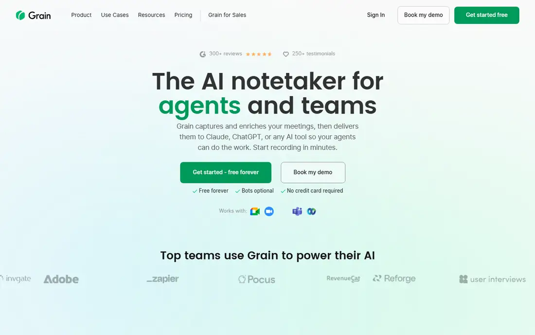 Grain homepage