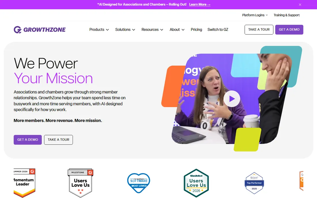 GrowthZone homepage