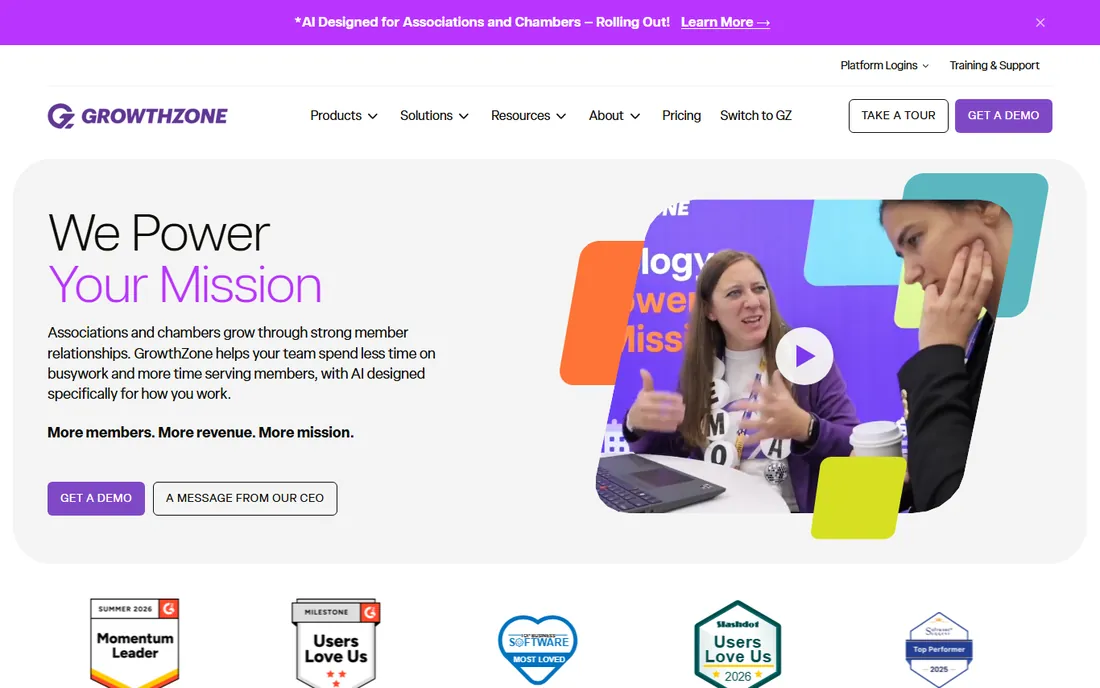 GrowthZone homepage