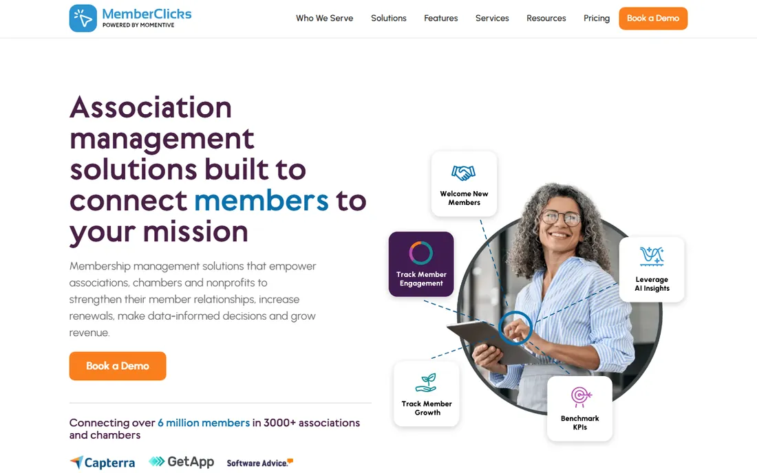 MemberClicks homepage